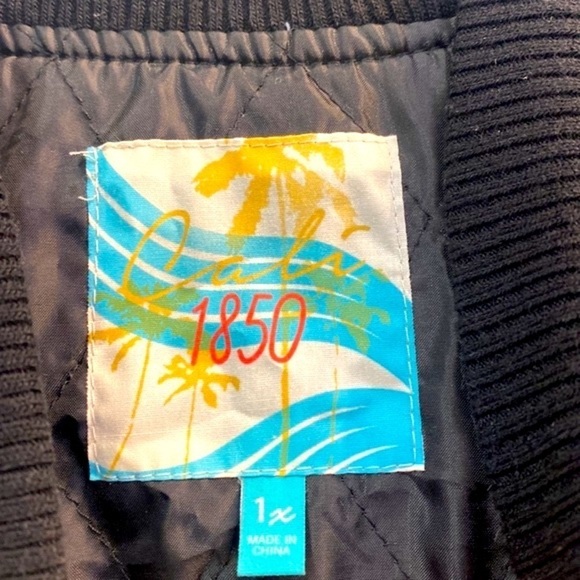 Women’s Cali 1850 Embroidered and Fully Lined Bomber Jacket Size 1X - Picture 3 of 6